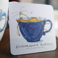 Regenerierende Fruchtfliege | Untersetzer aus Kork