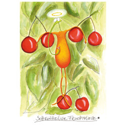 Scheinheilige Fruchtfliege Postkarte