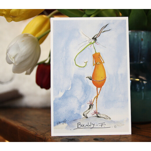 Bunny-Fruchtfliege | Postkarte