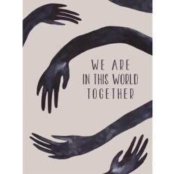 In this world together | Postkarte von Anna Cosma