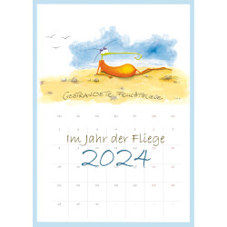 Jahreskalender | Im Jahr der Fliege 2024 | A3 Format |...