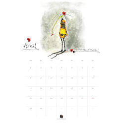 Jahreskalender | Im Jahr der Fliege 2024 | A3 Format | Die Fruchtfliege