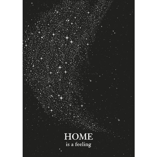 Home is a feeling | Postkarte von Anna Cosma