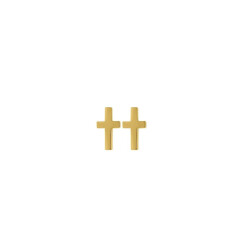 Cross | Ohrstecker Edelstahl Gold | Edblad