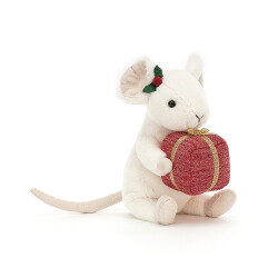 Weihnachtsmaus | Merry Mouse Present | Kuscheltier von...