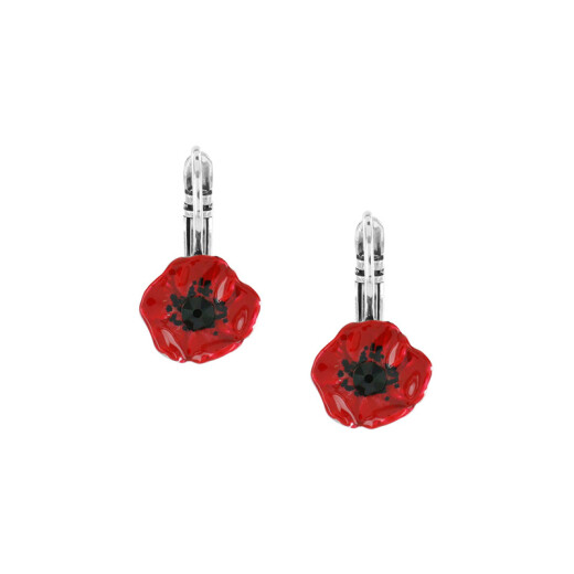 Damen Ohrhänger Mohnblumen  – Taratata Joli Coquelicot – farbenfroher Sommer-Schmuck