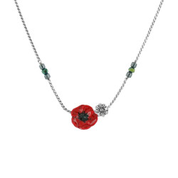 Damenkette mit rotem Mohn - Joli coquelicot von Taratata