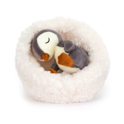 Müder Pinguin | Hibernating Penguin | Kuscheltier mit Bett von Jellycat