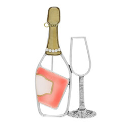 Party Time | Brosche | Champagner | Taratata