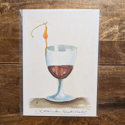 Dramatische Fruchtfliege | Signierter Kunstdruck A4