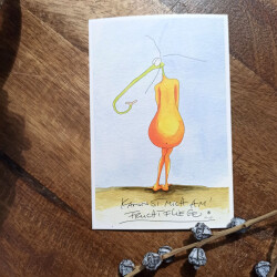 Postkarte "Kannst-Mich-Am! Fruchtfliege"