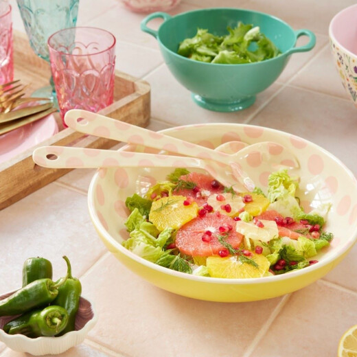 Rice Salatbesteck Pink Dots