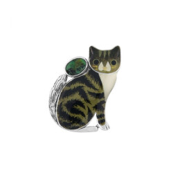 Taratata Tabby Katzen Ring - Verspielter Ring mit getigerter Katze