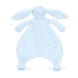 Jellycat Schnuffeltuch Bashful Blue Bunny Comforter - Hellblaues Hasen Schmusetuch aus weichem, recycletem Plüsch Geschenkidee für Neugeborene