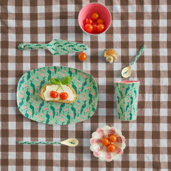 Peacock Power | Melamin Teller Groß | Rice