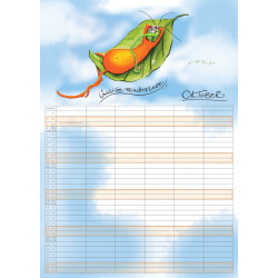 Im Jahr der Fliege 2027  Kalender A3 – witziger Familienplaner & Wandkalender mit der Fruchtfliege