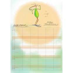 Im Jahr der Fliege 2027  Kalender A3 – witziger Familienplaner & Wandkalender mit der Fruchtfliege