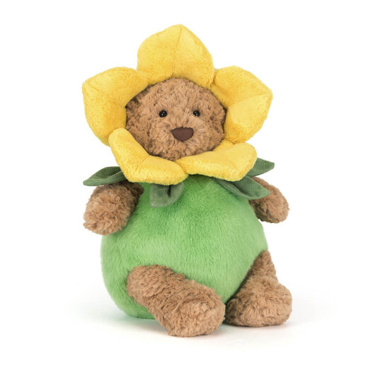 Jellycat Bartholomew Bear Daffodil Outfit - Teddy als Blumenbär