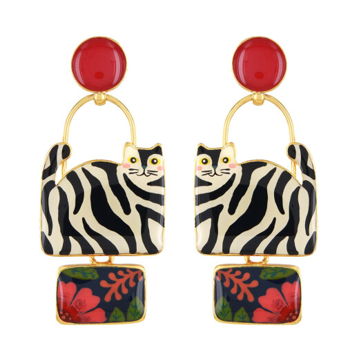 Taratata Alfred Ohrstecker - Statement Katzen Ohrringe