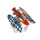 Taratata Blue Fische Ring II - farbenfroher Sardinen Schwarm