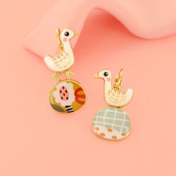 Taratata Plume Ohrhänger - verträumte Vögel