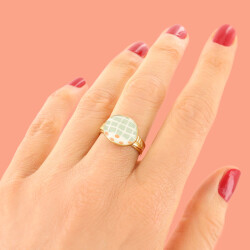 Taratata Plume Ring - Frühlingsteich