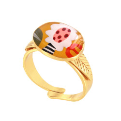 Taratata Plume Ring - Frühlingsblume