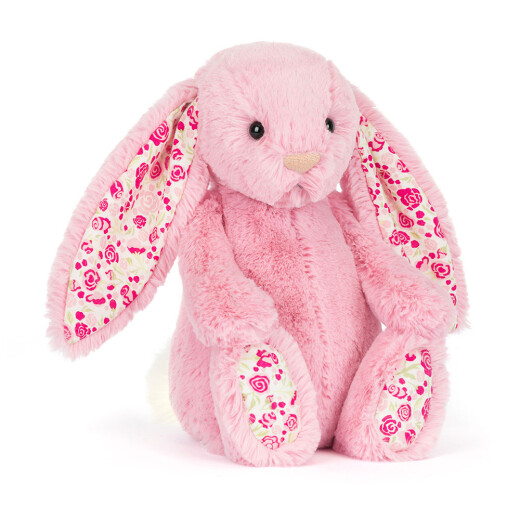 Jellycat Blushkin Blossom Luxe Bunny - Luxus Kuschelhase mit Rosen-Ohren