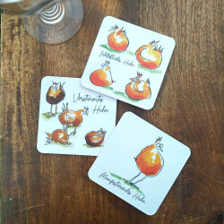 Manifestierendes Huhn | Untersetzer aus Kork