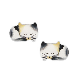 Taratata Chanapé Ohrstecker - Schlafende Katze für die Ohren