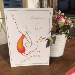 Liebevolle Gutschein für Dich Karte „Gönn...