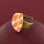 Taratata Kaly Ring mit floralem Muster in Orange