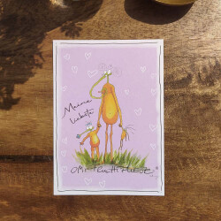 Postkarte mit Spruch "Meine liebste Omi" | Omi-Fruchtfliege
