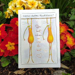 Postkarte mit Spruch - Du bist schön so wie du bist...