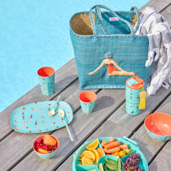 Retro Swimster | Melamin Schüssel | Medium | Rice -...