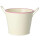 Rice Blumentopf Klein Emaille Creme mit rosa Rand – Pflanztopf & Aufbewahrung mit Griffen