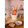 Rice Metallblumentopf Klein Creme mit rosa Rand – Pflanztopf & Aufbewahrung mit Griffen