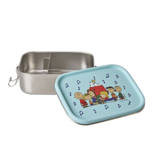 Rice Snoopy Lunchbox Blau - Limitierte Brotdose aus Edelstahl mit den Peanuts