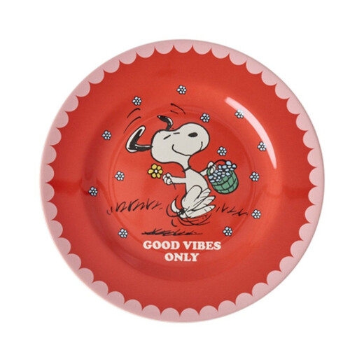 Rice Melamin Teller Snoopy – Peanuts Kollektion Rot  – Bruchsicher & Leicht
