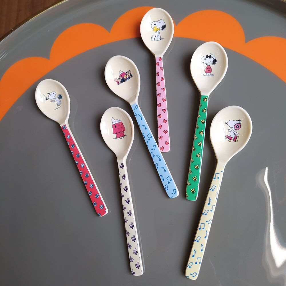 Rice Teelöffel Snoopy Print - Kleine Löffel aus Melamin