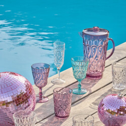 Acryl Glas | Light Plum | Rice - elegant facettiertes Glas aus lila Acryl