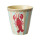 Lobster Gestreift | Melamin Becher Medium | Rice