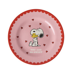 Rice Melamin Teller Snoopy & Woodstock –...
