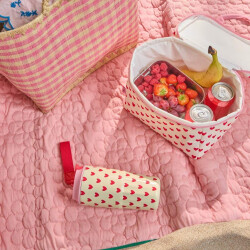 Picknick Kühltasche mit Red Hearts Print -...