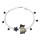 Taratata Super Miaou Armband - Super Katze mit Onyx