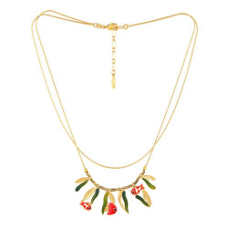 Taratata Bocal Collier - vergoldete Doppelkette mit Goldfischen