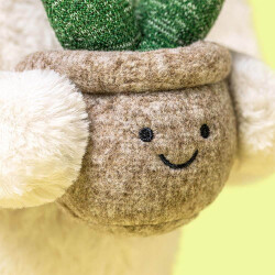 Jellycat Cream Bunny with Plant - Kuschel-Hase mit Aloe Vera