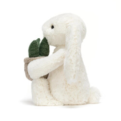 Jellycat Cream Bunny with Plant - Kuschel-Hase mit Aloe Vera