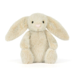 Jellycat Wheat Flufflet Bunny - Flauschiger Kuschelhase Helles Beige