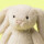 Jellycat Wheat Flufflet Bunny - Flauschiger Kuschelhase Helles Beige
